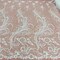 1 Yard Ivory Corded Bridal Lace Fabric Embroidered Elegant Mesh 54" Width